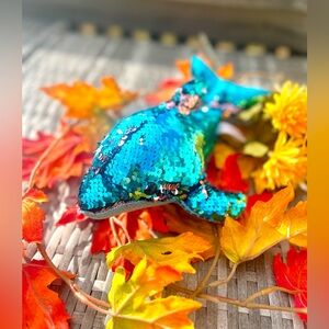 Flip Sequin Dolphin Plushie Stuffed Animal